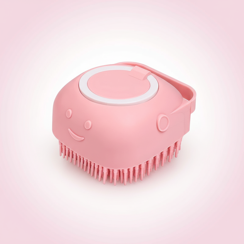 Cepillo rosa con toque de color